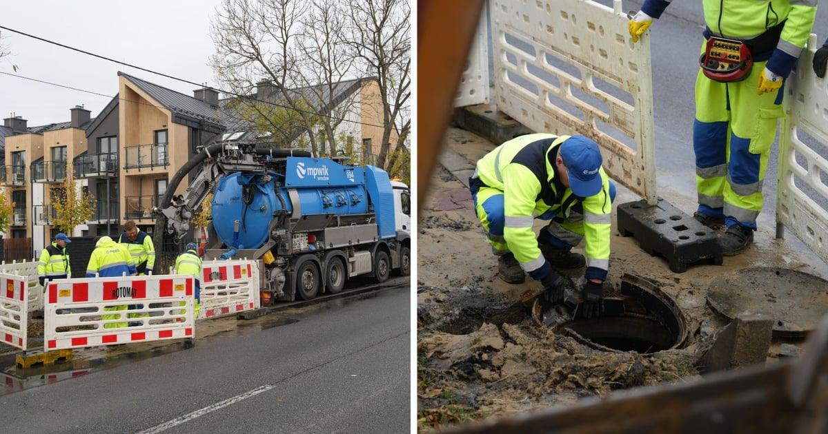 Awaria kanalizacji na Wojnowie. Są utrudnienia w ruchu